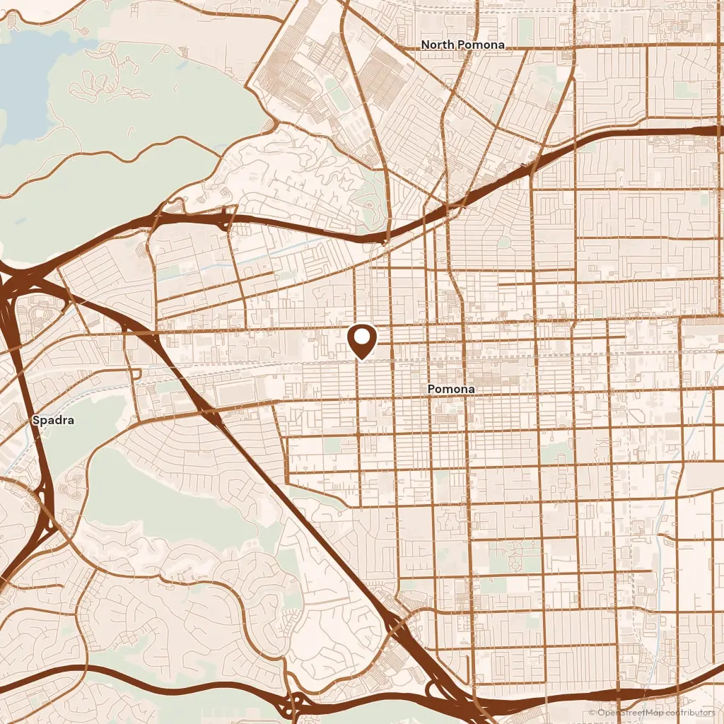 Map showing Pomona Concrete Pro in Pomona